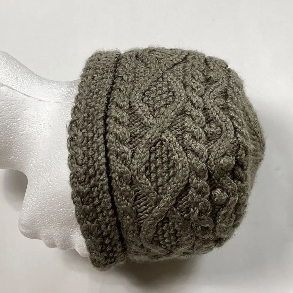 Cozy Cable Knik Beanie Crochet Handmade Women Hat